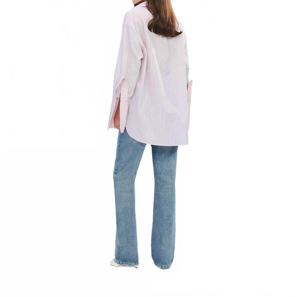 NEW THEO THE LABEL echo side button boyfriend str… - image 4